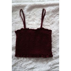 Wild Fable Ruched Cropped Tank Top